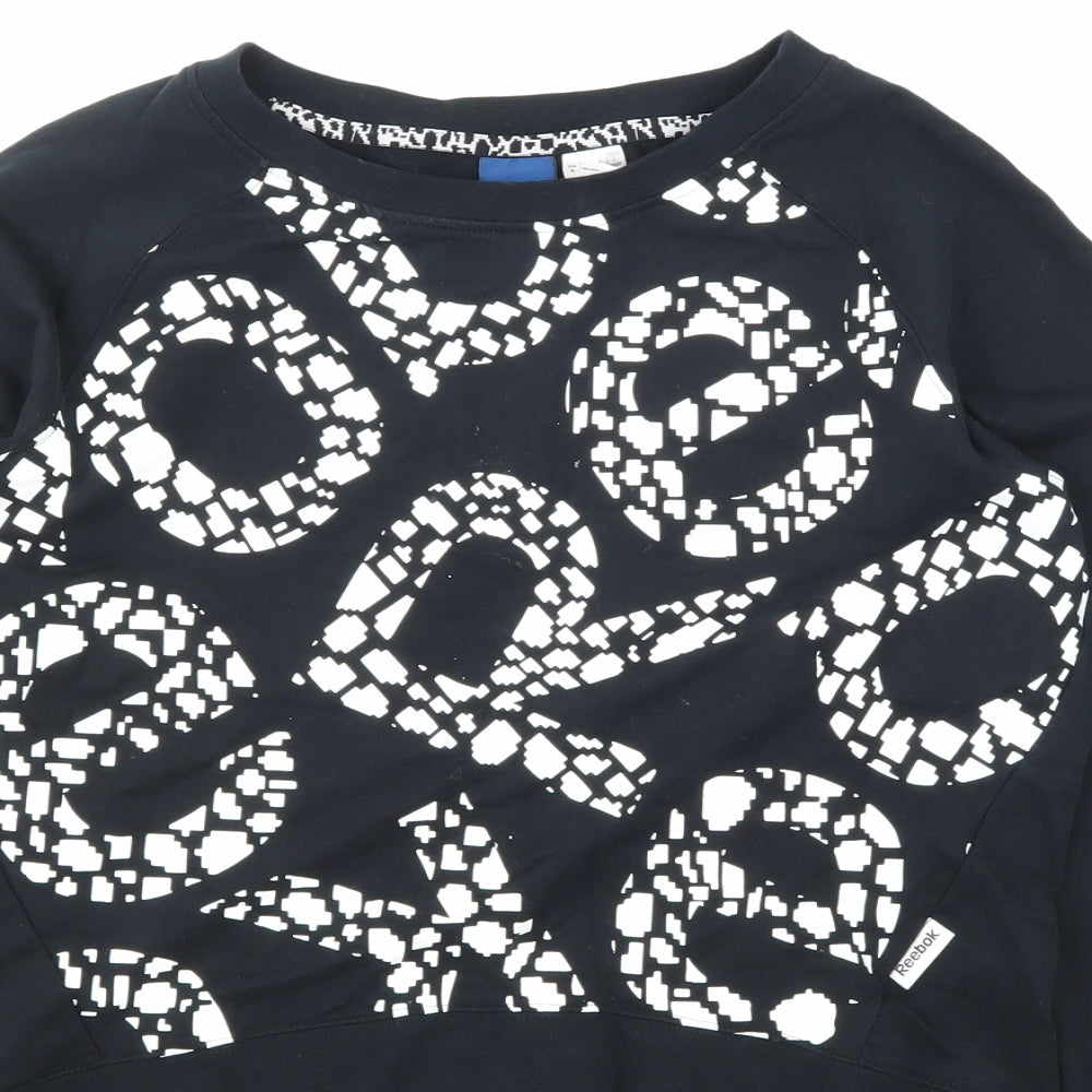 Reebok Boys Black   Pullover Sweatshirt Size L