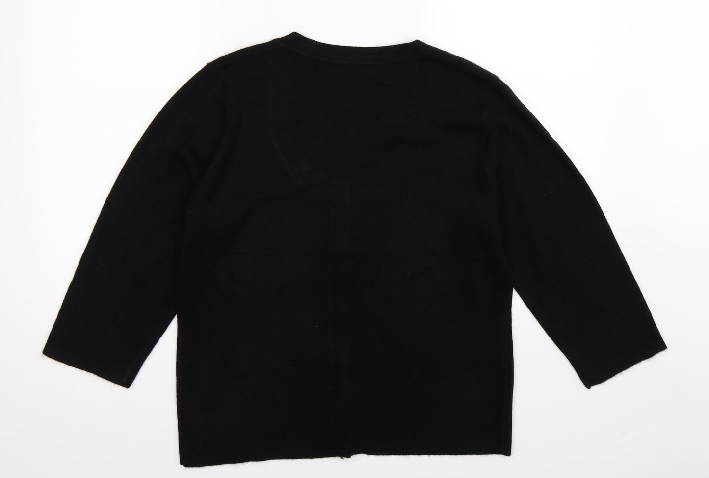 Debbie Morgan Womens Black  Knit Cardigan Jumper Size XL