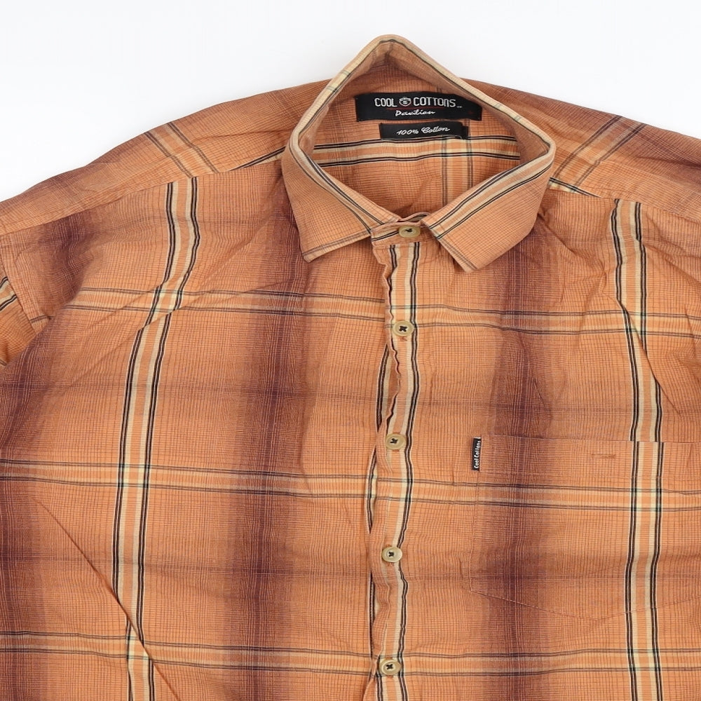 Cool Cottons Mens Multicoloured Check   Button-Up Size L