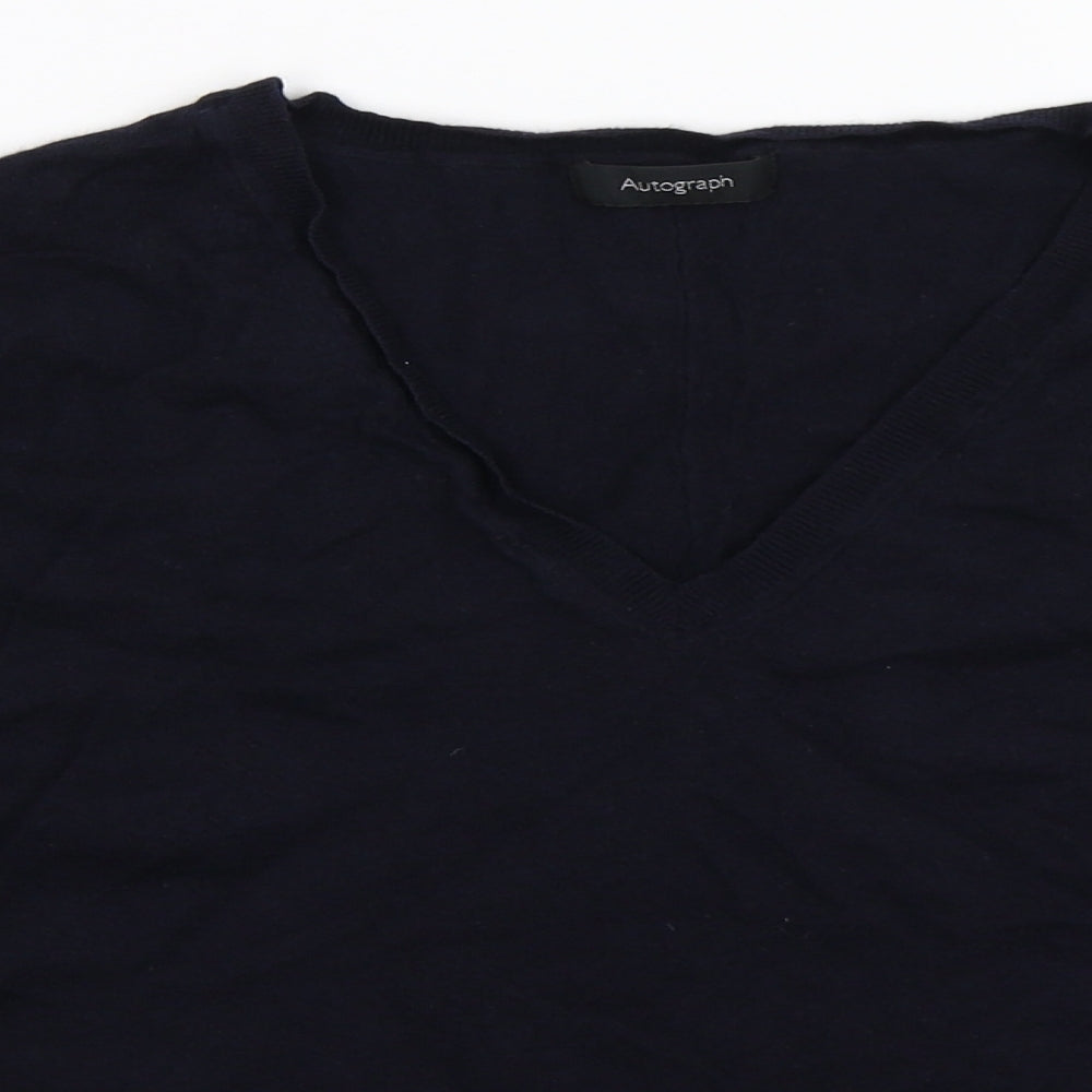 Marks and Spencer Womens Blue  Knit Pullover Jumper Size 16