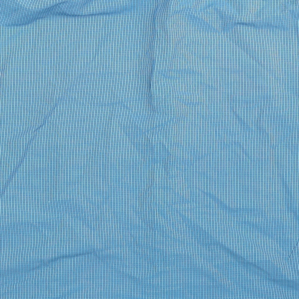 Peter England Mens Blue Striped   Dress Shirt Size 42