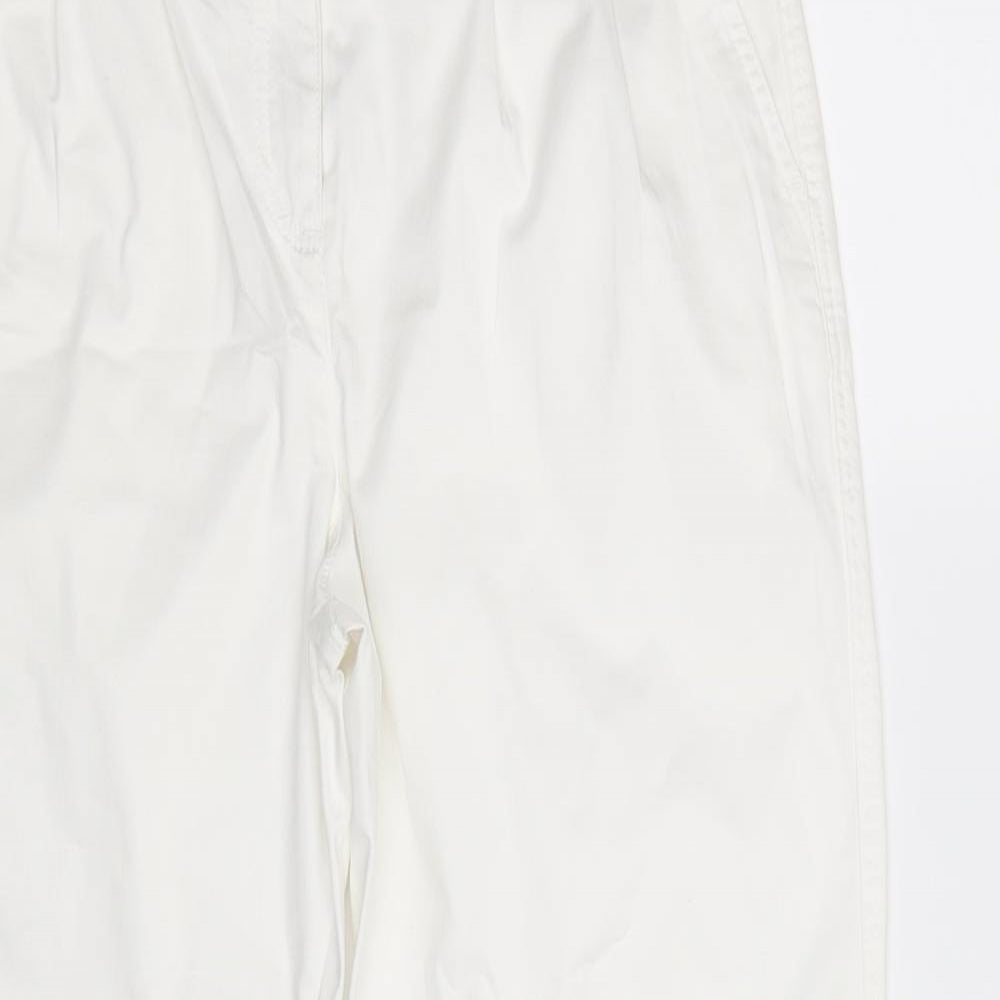 NEXT Womens White   Trousers  Size 12 L30 in