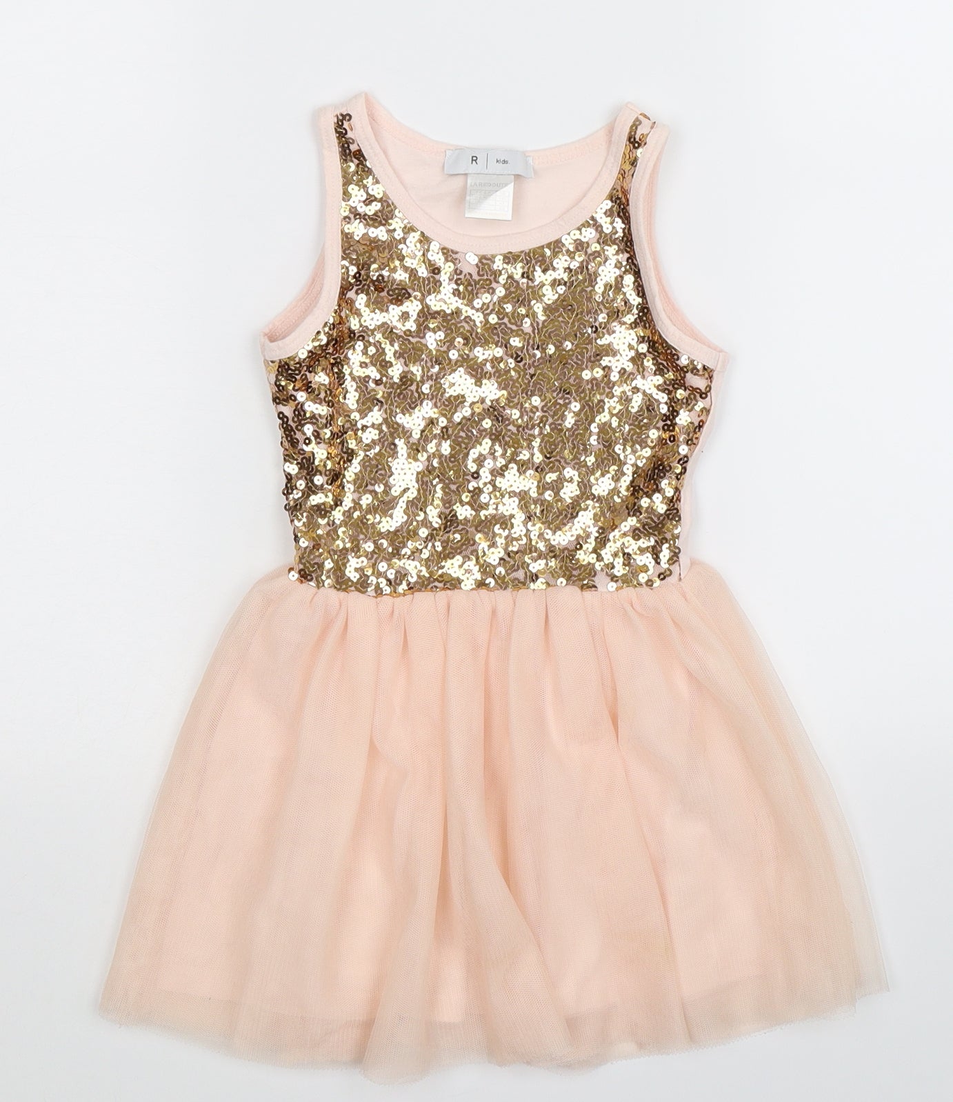 La Redoute Girls Pink   Fit & Flare  Size 5 Years