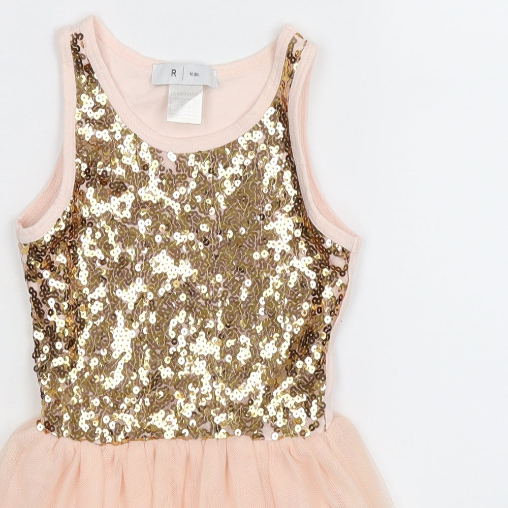 La Redoute Girls Pink   Fit & Flare  Size 5 Years