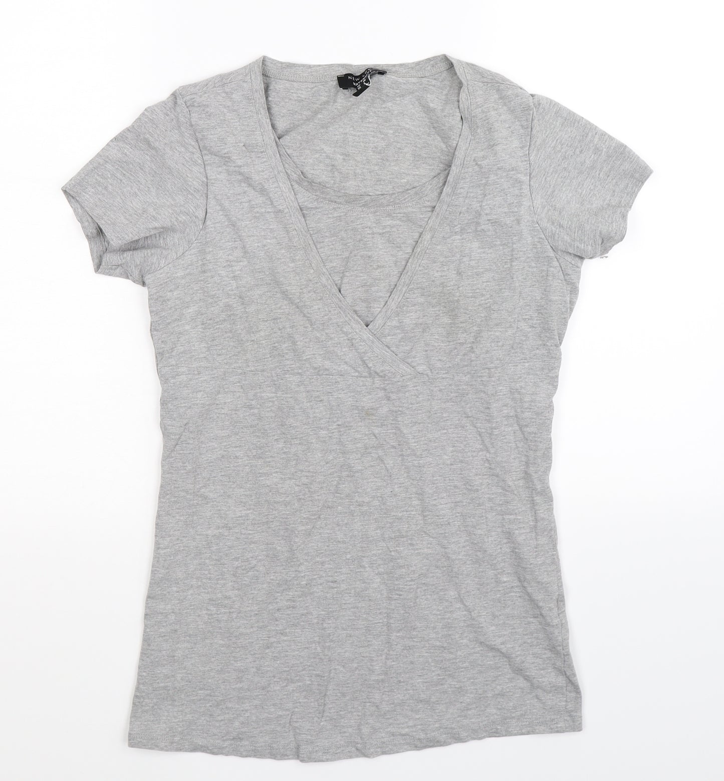 New Look Womens Grey   Basic T-Shirt Size 10