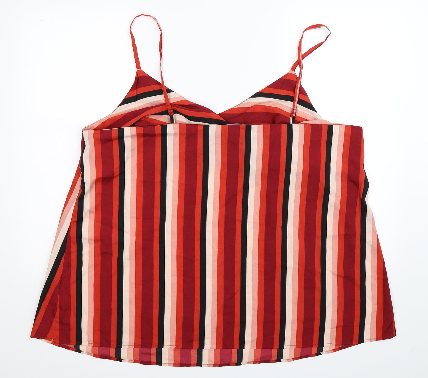 Capsule Womens Multicoloured Striped  Basic Tank Size 24
