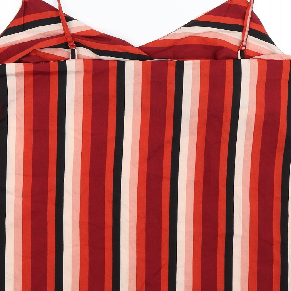 Capsule Womens Multicoloured Striped  Basic Tank Size 24