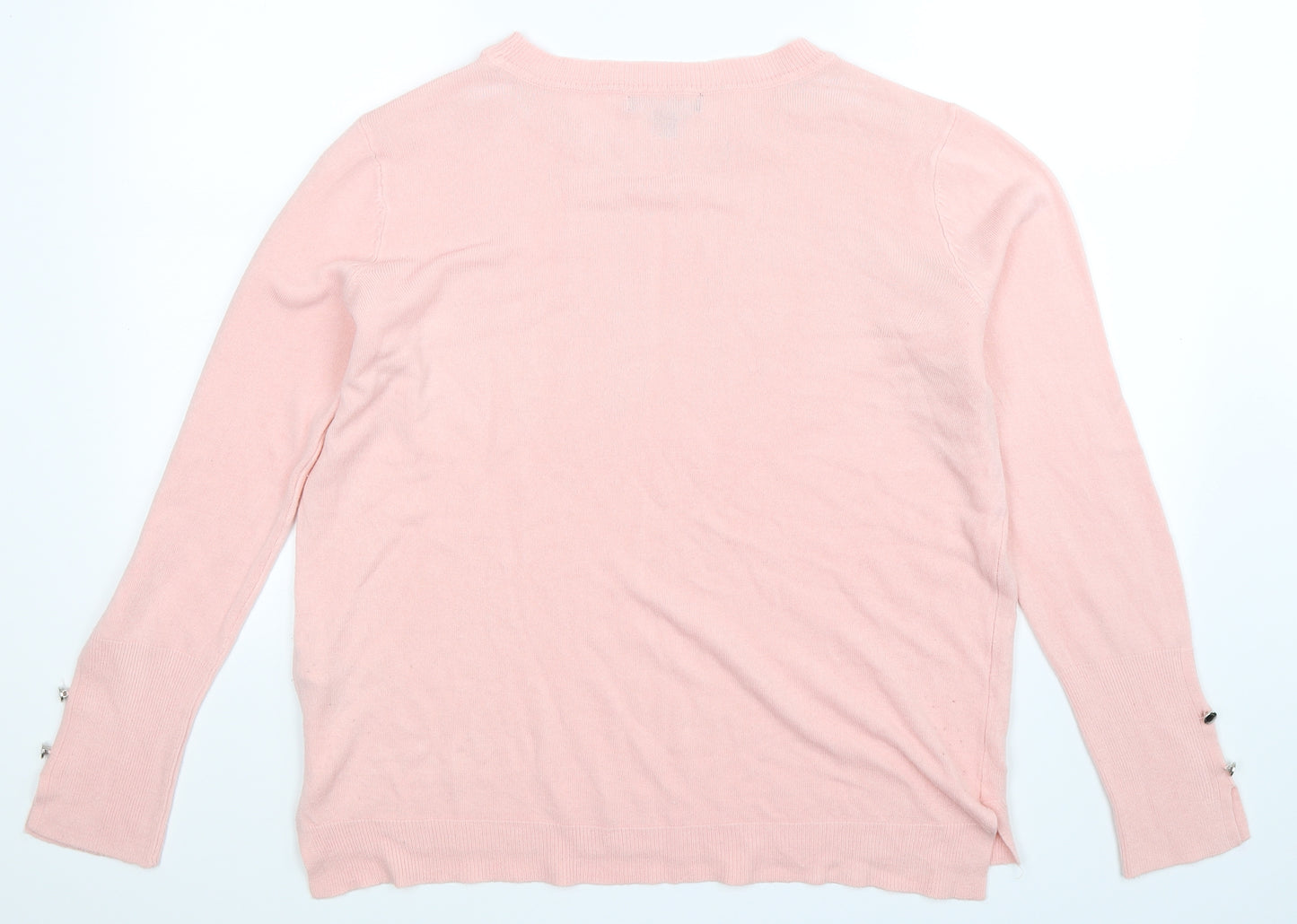 Primark Womens Pink  Knit Pullover Jumper Size 16