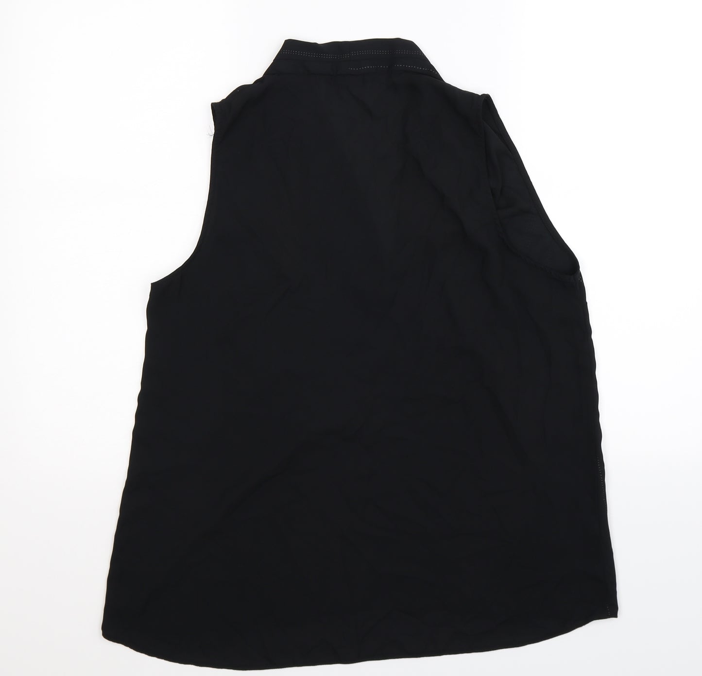 NEXT Womens Black Striped  Basic Blouse Size 16