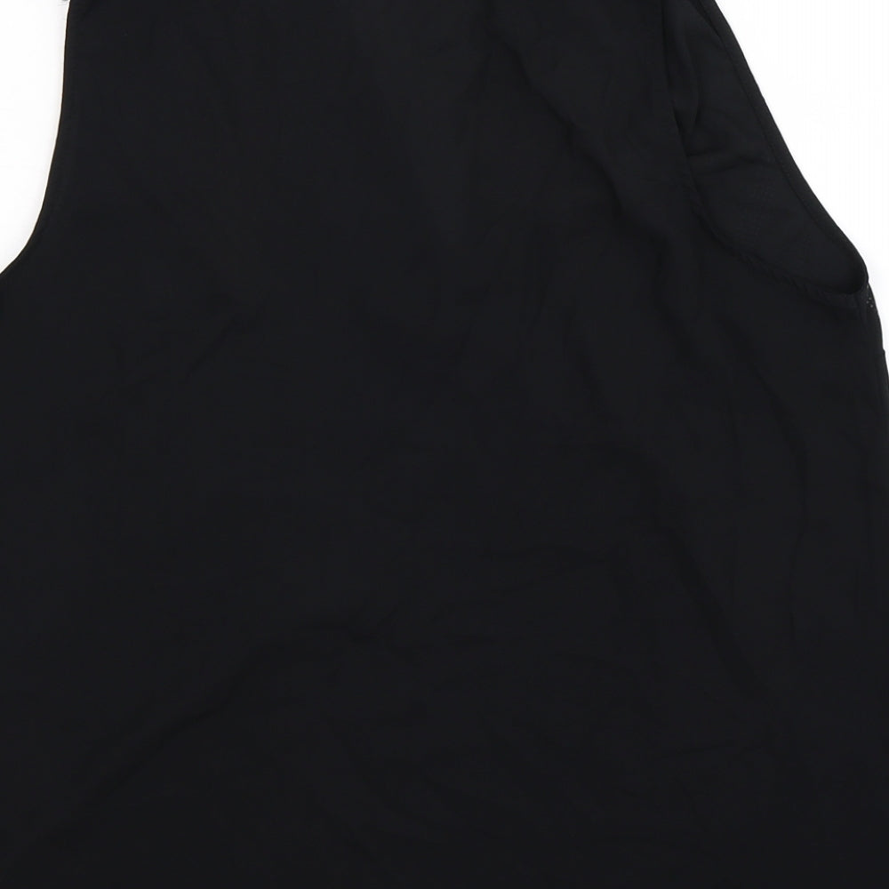 NEXT Womens Black Striped  Basic Blouse Size 16