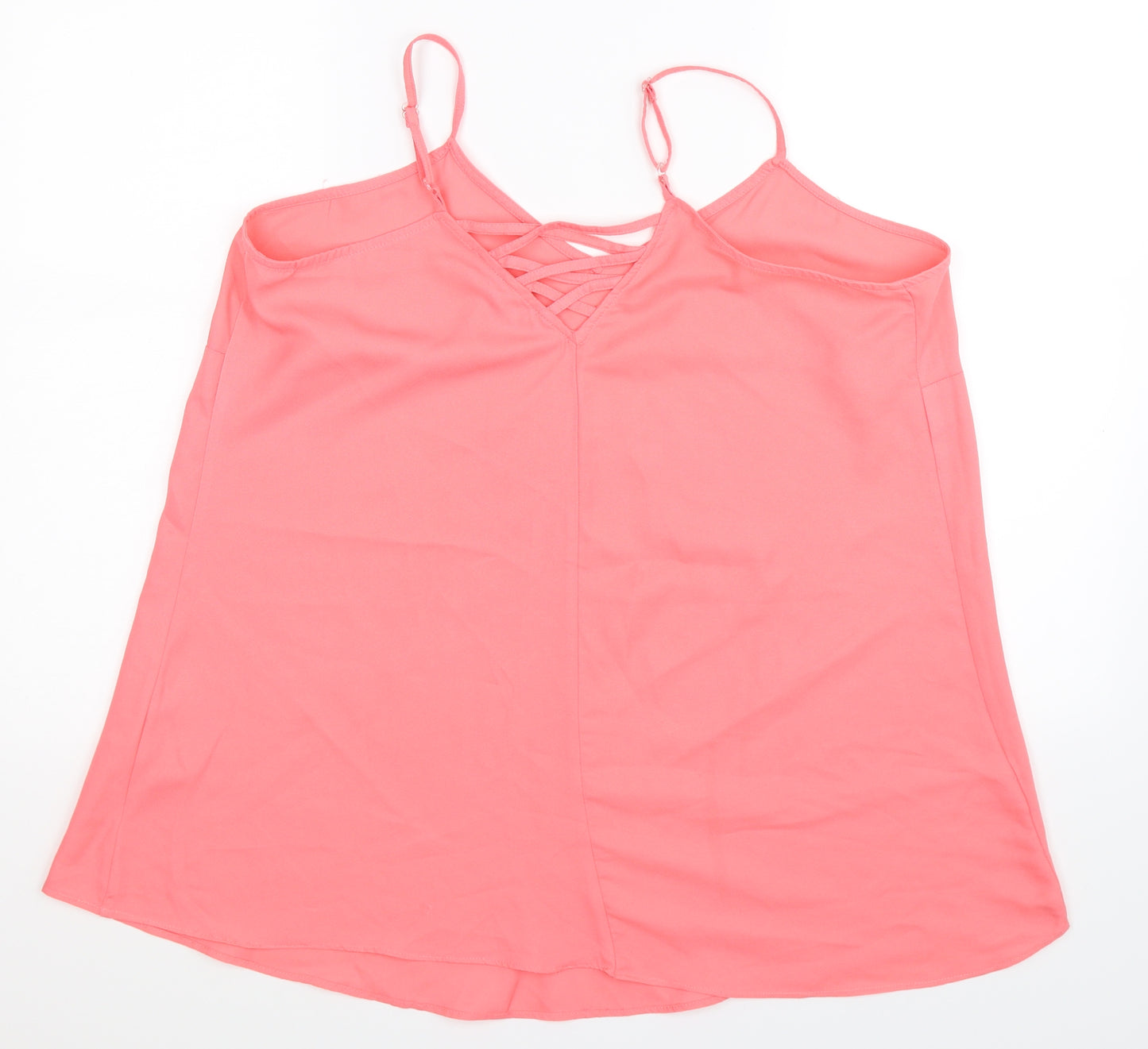 Yours Womens Pink   Basic Tank Size 16