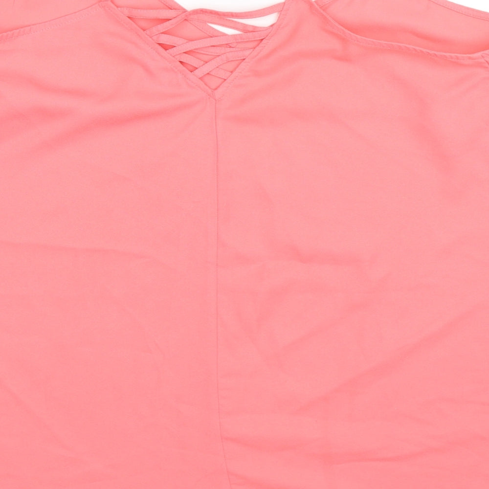 Yours Womens Pink   Basic Tank Size 16