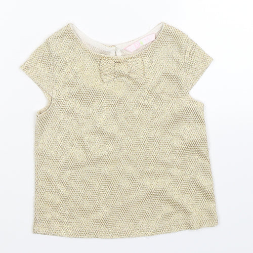 FG4 Girls Gold   Basic T-Shirt Size 2-3 Years