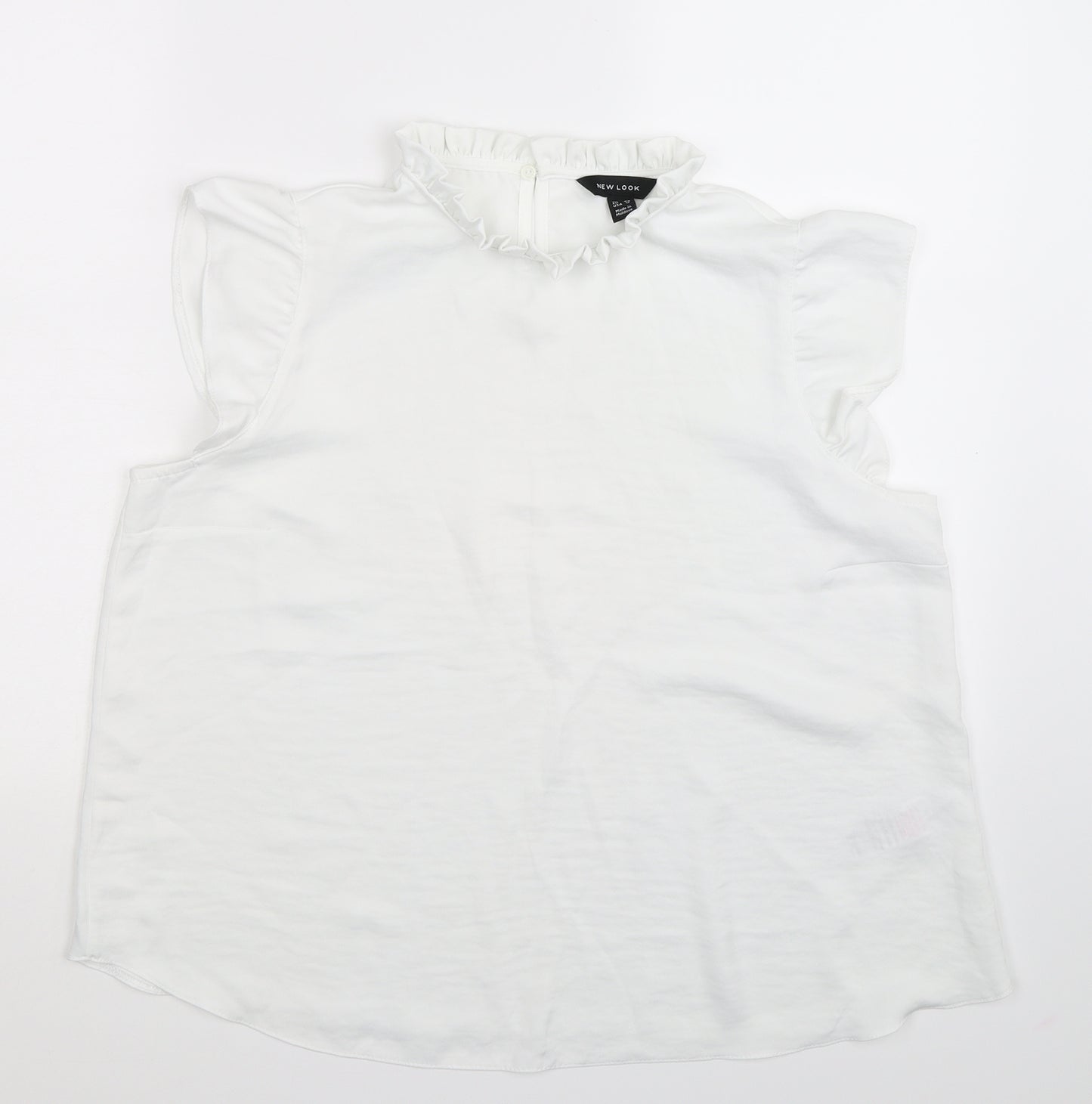New Look Womens White   Basic Blouse Size 16