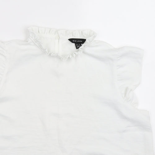 New Look Womens White   Basic Blouse Size 16