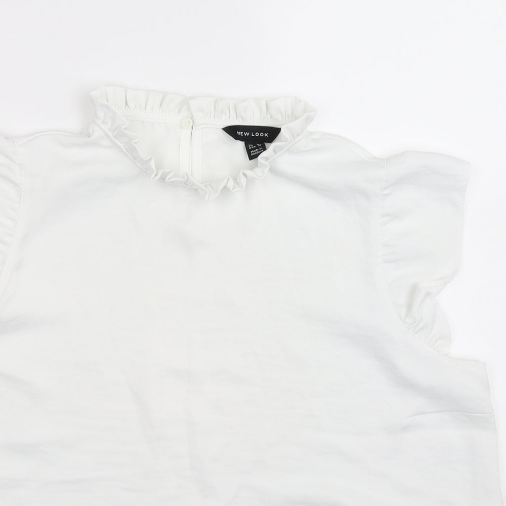 New Look Womens White   Basic Blouse Size 16