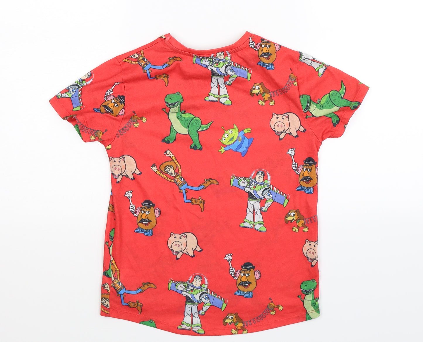 Primark Boys Red   Basic T-Shirt Size 7-8 Years  - Toy Story