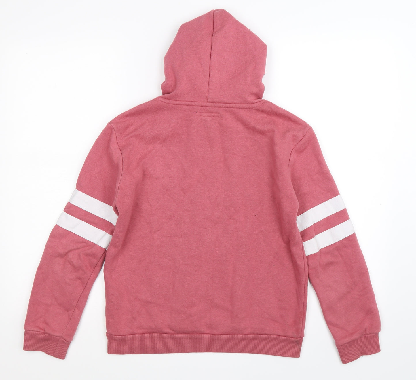 Primark Boys Pink Striped  Pullover Hoodie Size 11-12 Years