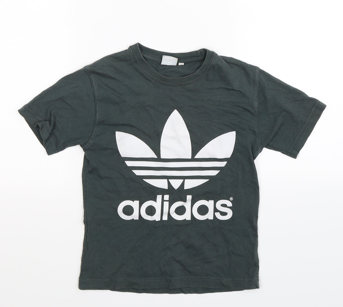 adidas Boys Grey   Basic T-Shirt Size M