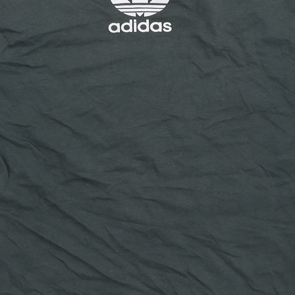 adidas Boys Grey   Basic T-Shirt Size M
