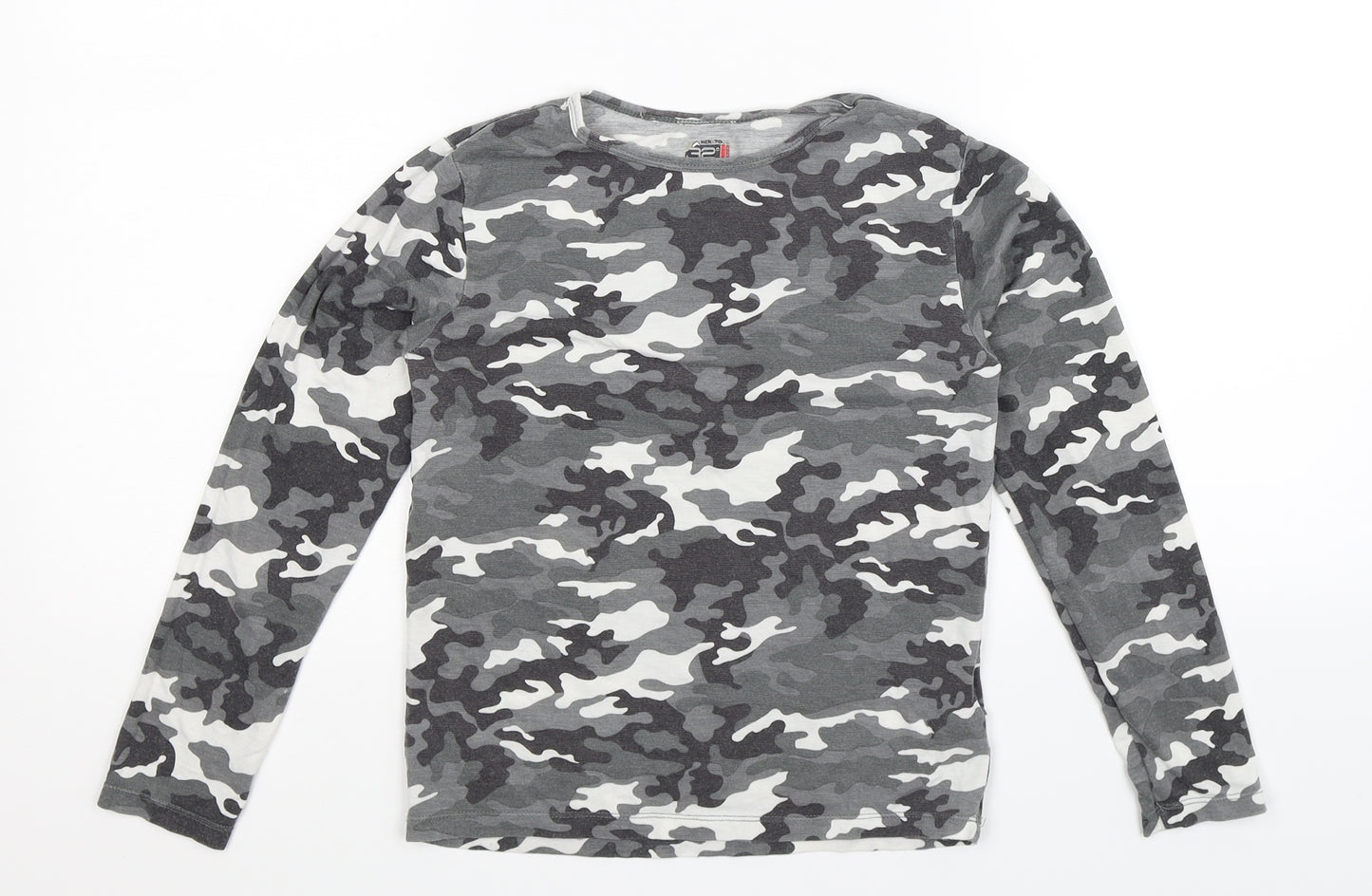 32 Degrees Girls Multicoloured Camouflage  Basic T-Shirt Size L