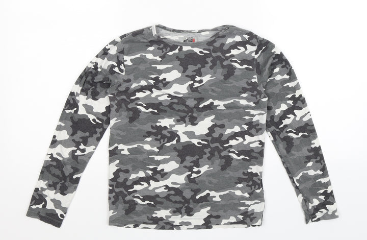 32 Degrees Girls Multicoloured Camouflage Basic T-Shirt Size L