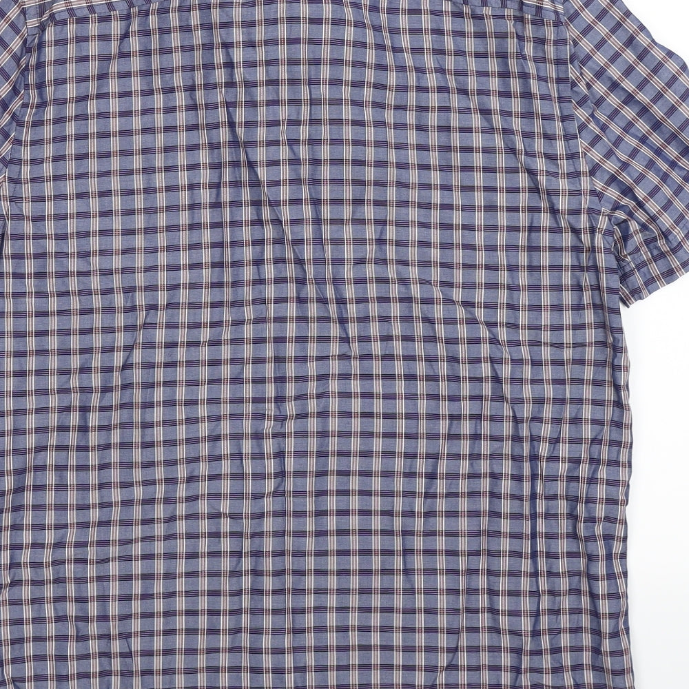F&F Mens Blue Check   Button-Up Size S