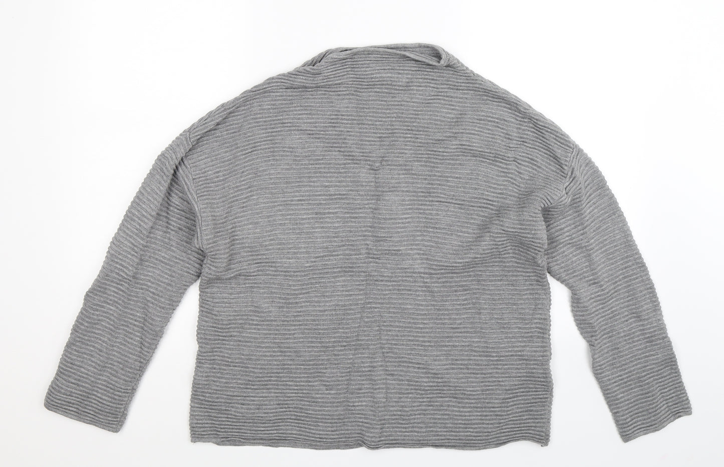 H&M Womens Grey  Knit Pullover Jumper Size M