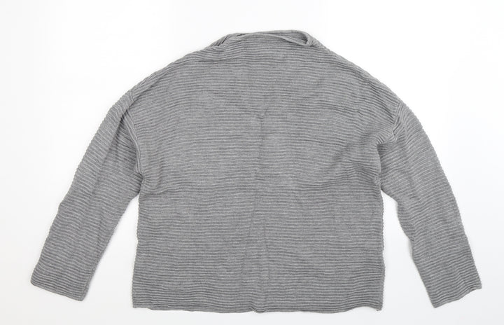 H&M Womens Grey  Knit Pullover Jumper Size M