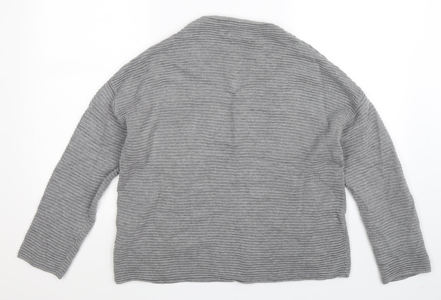 H&M Womens Grey  Knit Pullover Jumper Size M