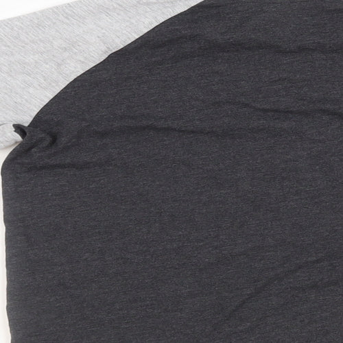 George Boys Grey Solid   Pyjama Top Size 8-9 Years  - Dino snore graphic