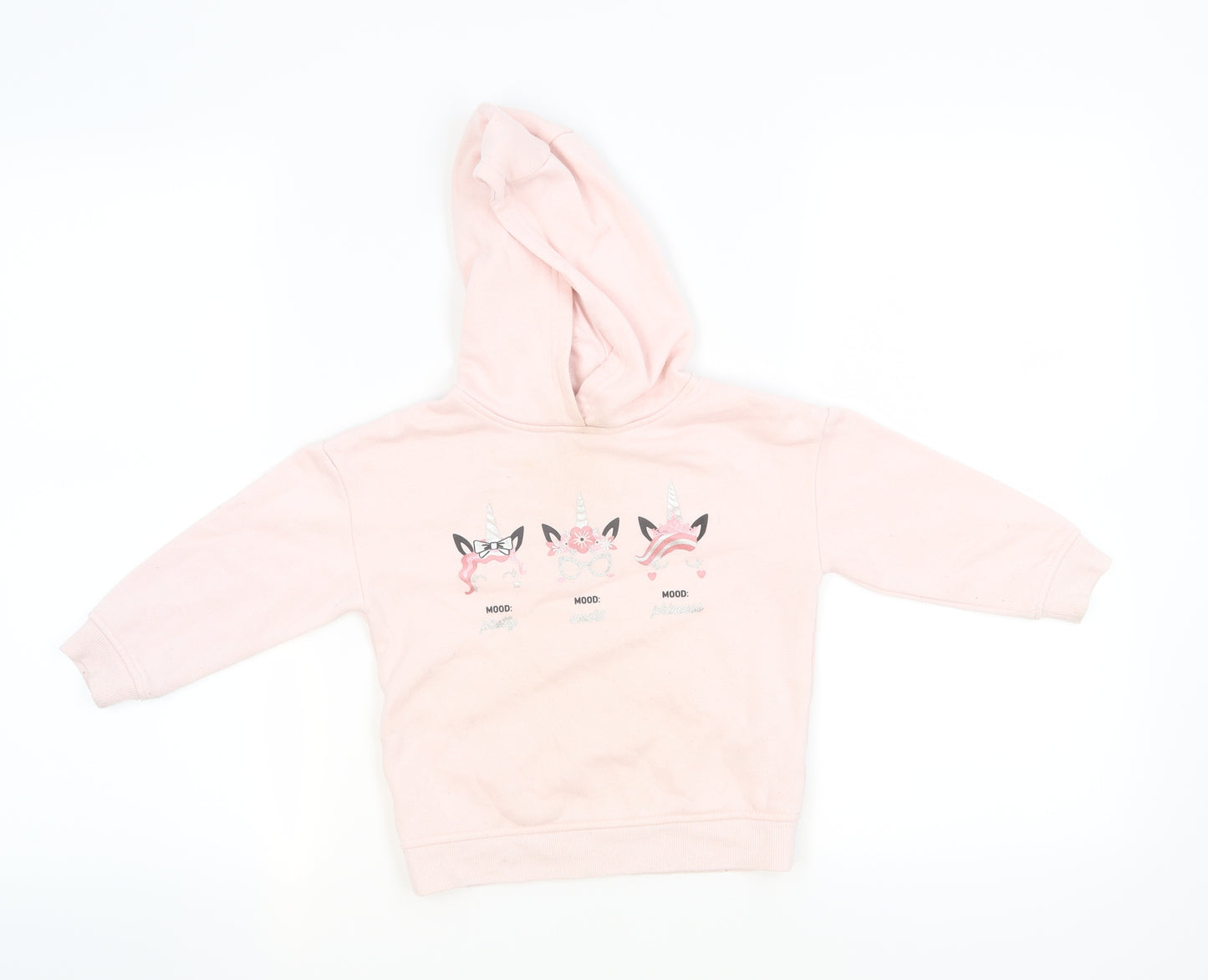 primark cares Girls Pink   Pullover Hoodie Size 3-4 Years  - mood: princess