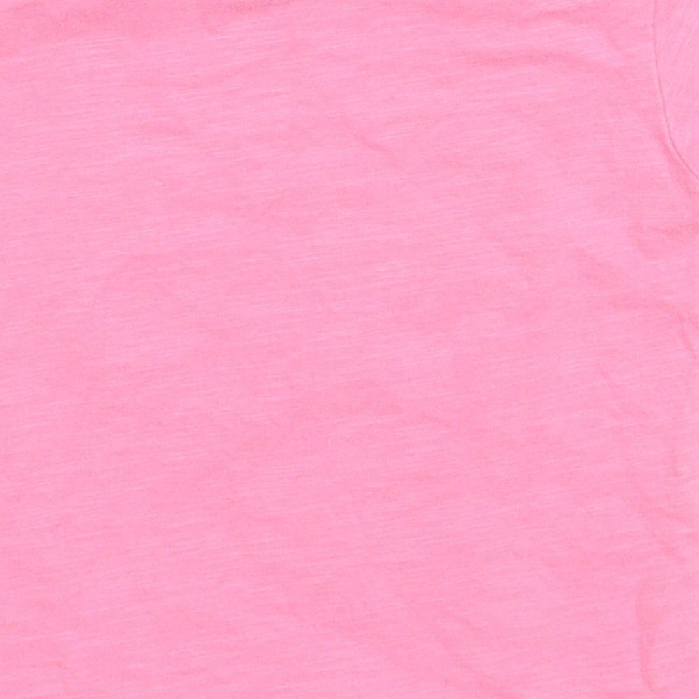 mamas & papas  Pink   Basic T-Shirt Size 12-18 Months  - buildings