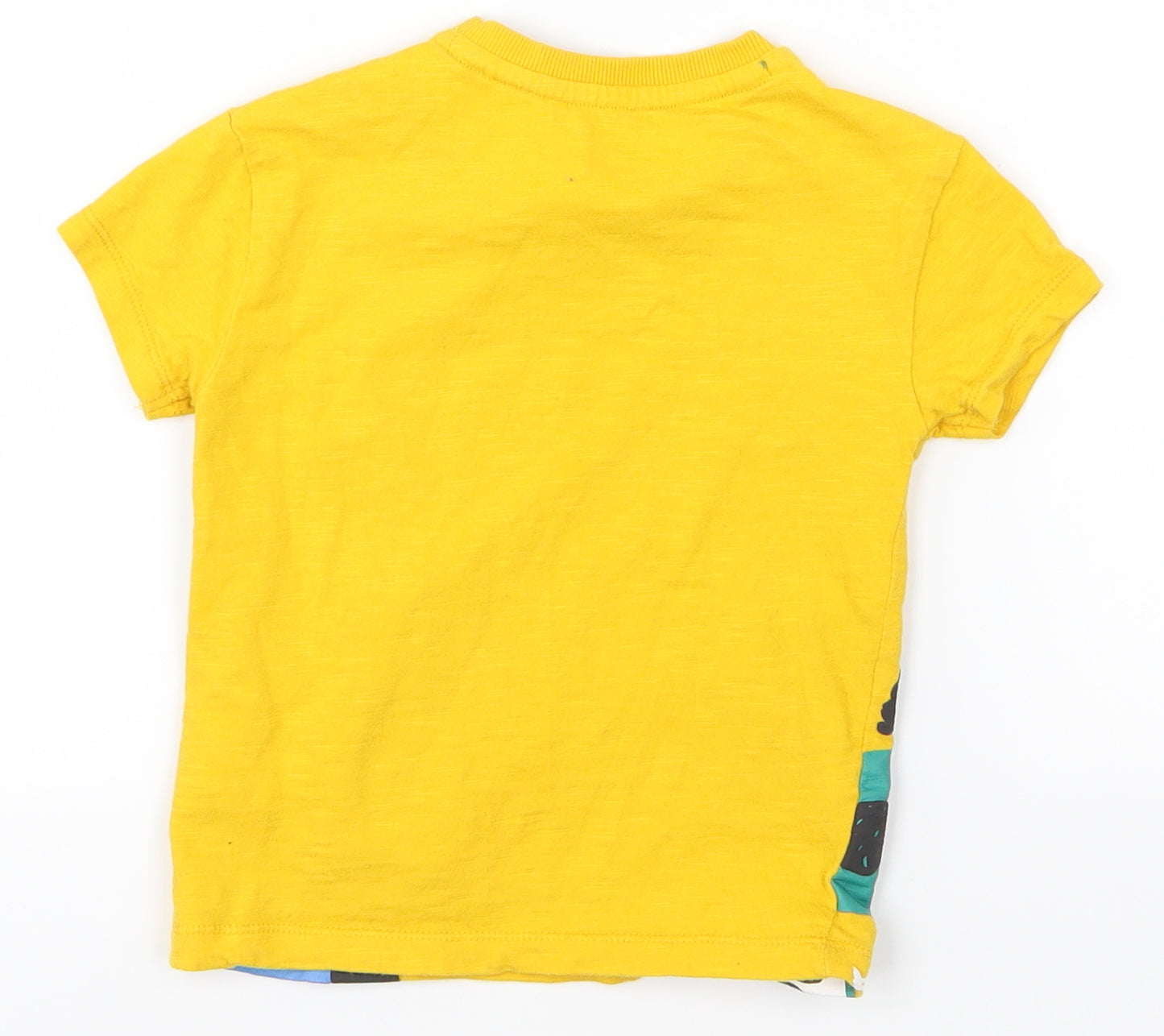 Mini Club Boys Yellow   Basic T-Shirt Size 18-24 Months  - giraffes