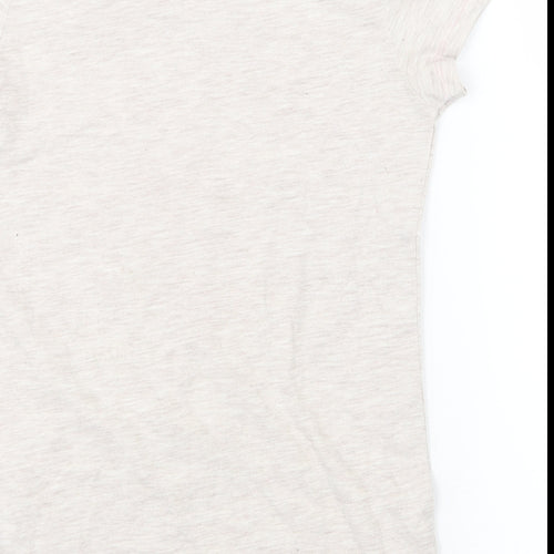 George Girls Grey   Basic T-Shirt Size 9-10 Years  - do what you want heart