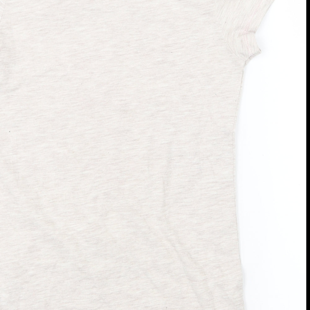 George Girls Grey   Basic T-Shirt Size 9-10 Years  - do what you want heart