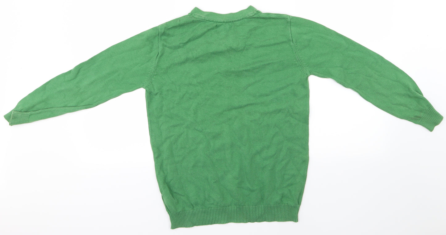 Duffer of St. George Boys Green   Pullover Jumper Size 11-12 Years