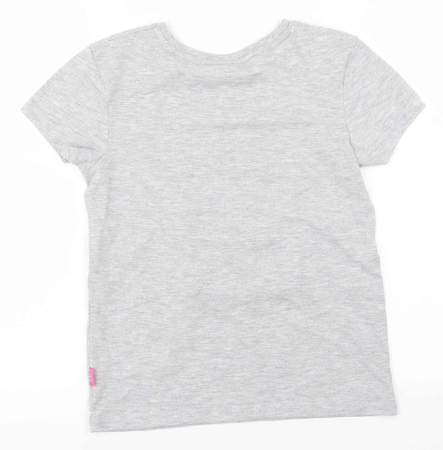 LOL Surpise Girls Grey   Basic T-Shirt Size 9-10 Years  - unicorn