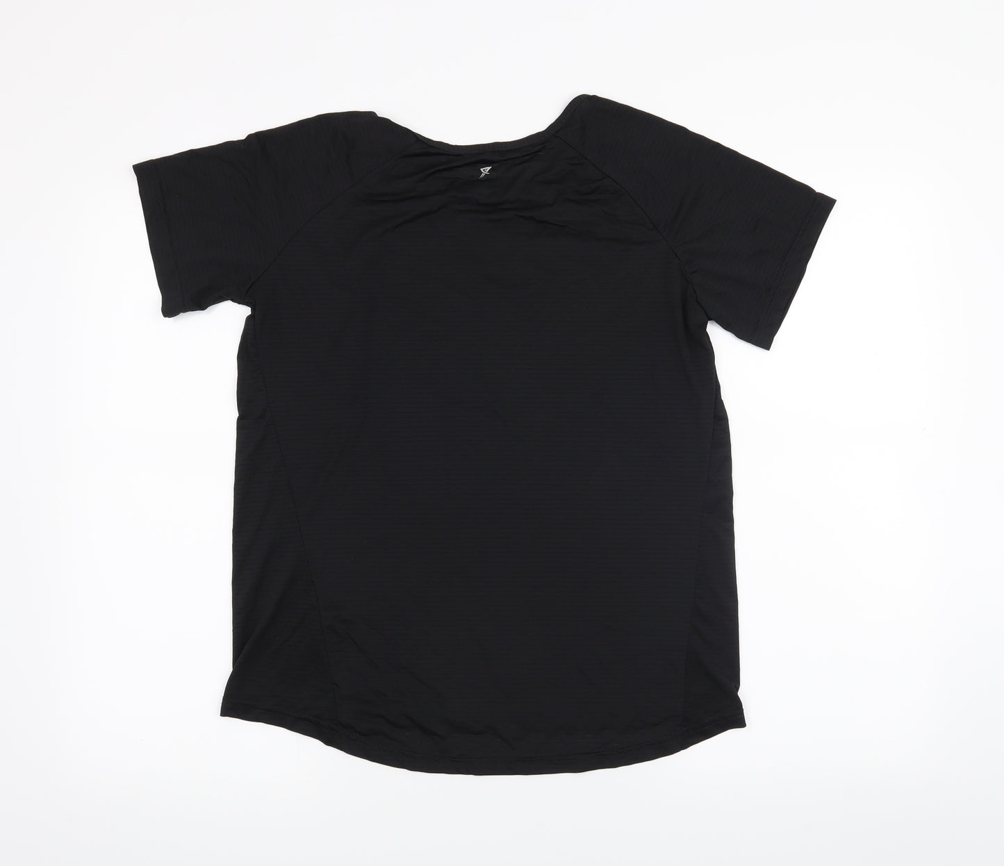 WORKOUT Womens Black   Basic T-Shirt Size 12