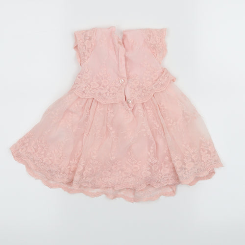 Matalan Girls Pink   Fit & Flare  Size 6-9 Months