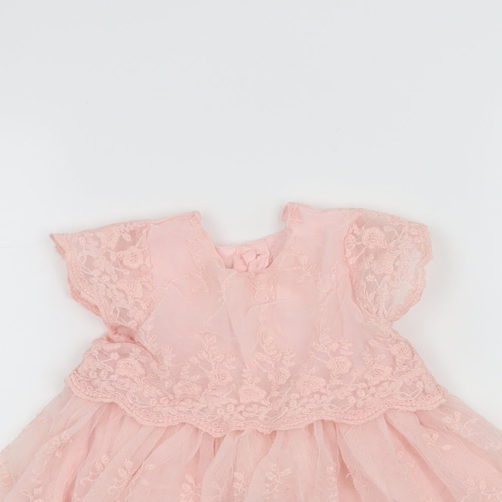 Matalan Girls Pink   Fit & Flare  Size 6-9 Months