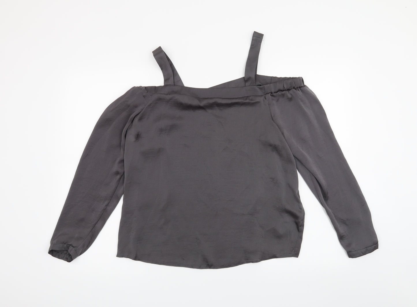 New Look Womens Grey   Basic Blouse Size 12
