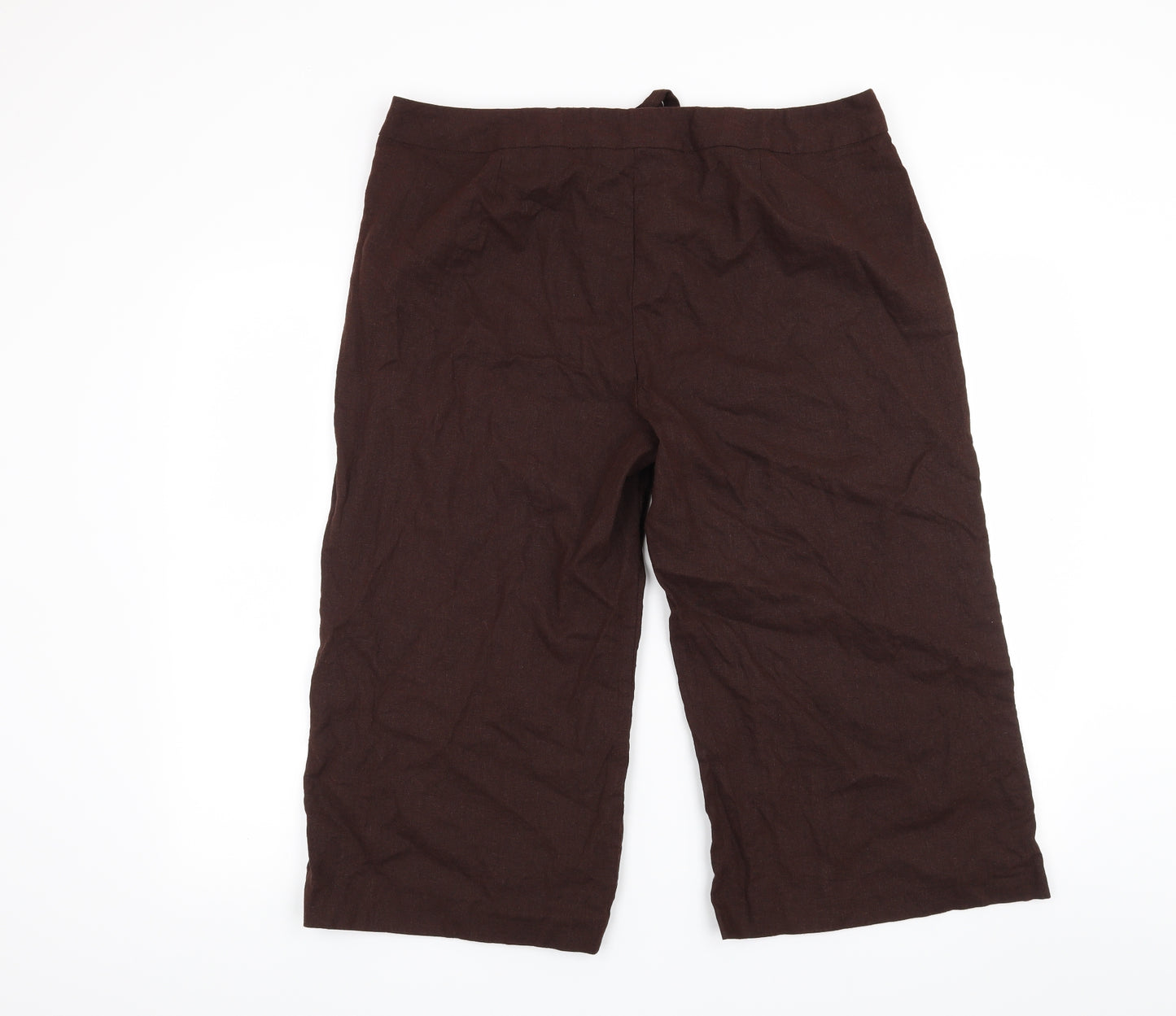 South Womens Brown   Cropped Trousers Size 18 L20 in