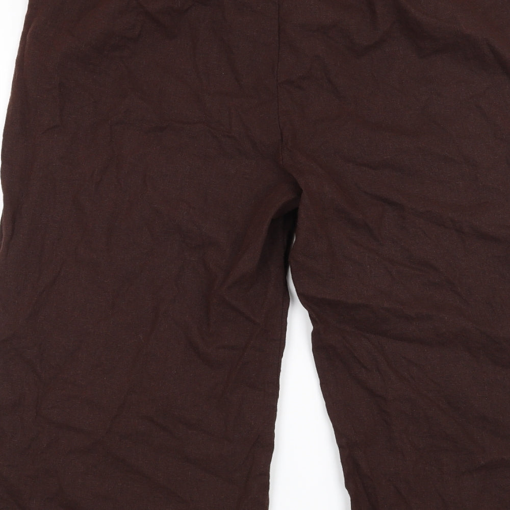 South Womens Brown   Cropped Trousers Size 18 L20 in