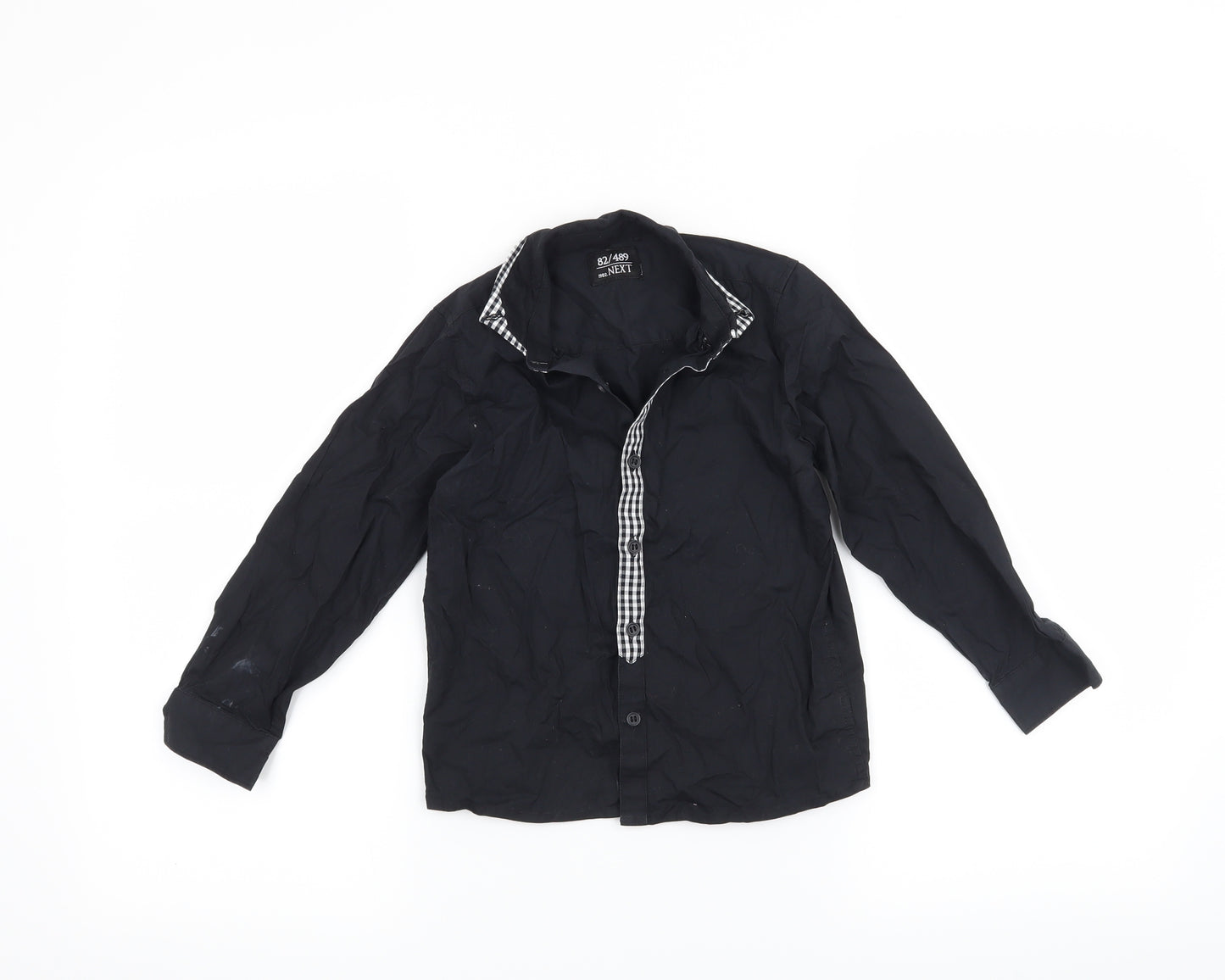 NEXT Boys Black   Basic Button-Up Size 4-5 Years