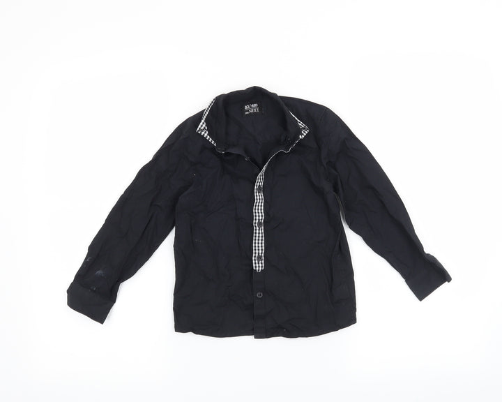 NEXT Boys Black   Basic Button-Up Size 4-5 Years