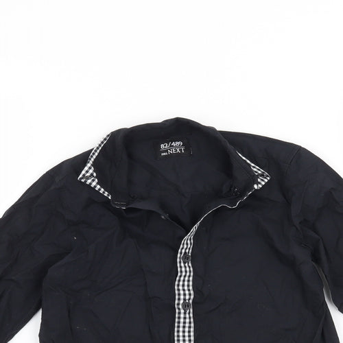 NEXT Boys Black   Basic Button-Up Size 4-5 Years