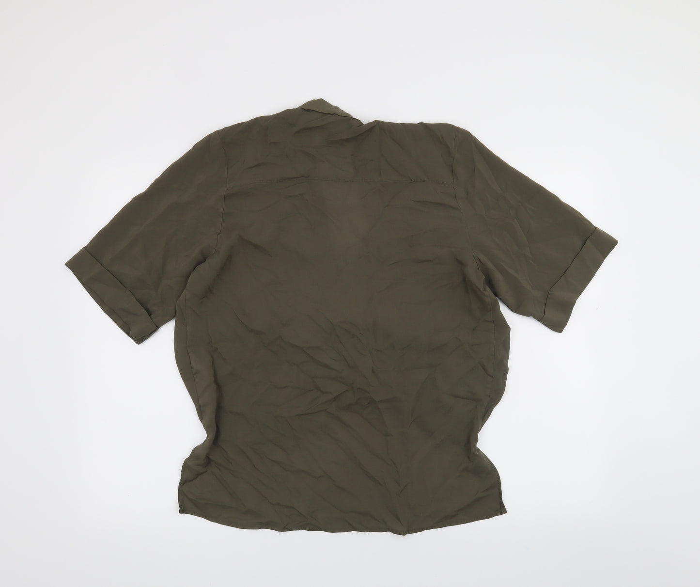 Miss Selfridge Womens Green   Basic T-Shirt Size 12