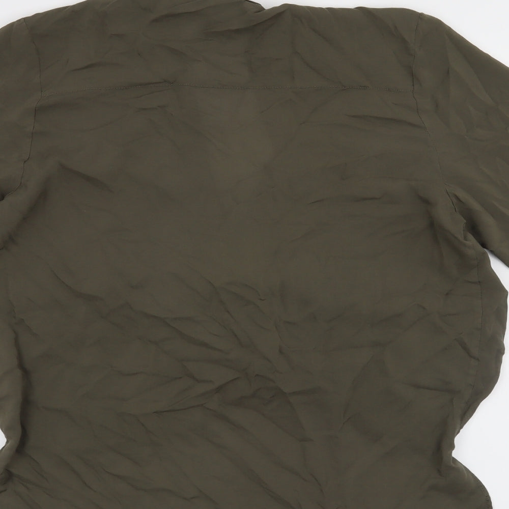 Miss Selfridge Womens Green   Basic T-Shirt Size 12