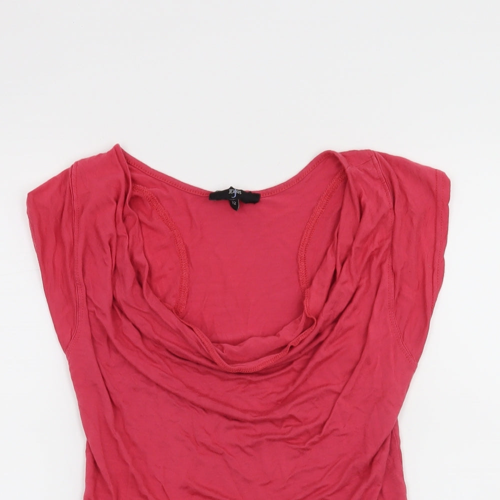 Jasper Conran Womens Pink   Basic T-Shirt Size 12